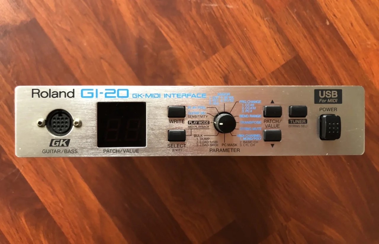 Satılık Roland GI20 Guitar/Bass MIDI interface