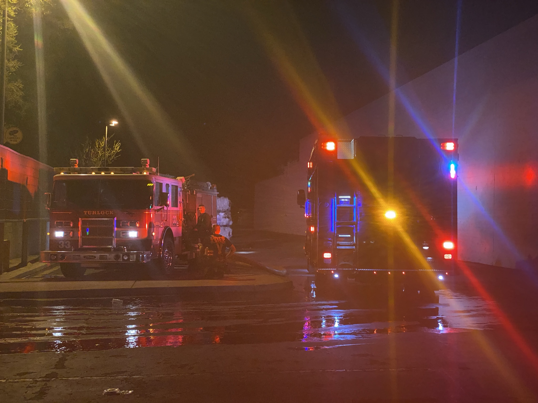 Arsonist starts fire behind Walmart Neighborhood Market Thursday night