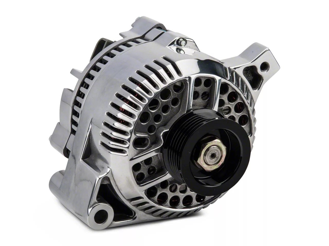 PA Performance Mustang Alternator; 95 Amp; Polished 1614POL (87-93 5.0L
