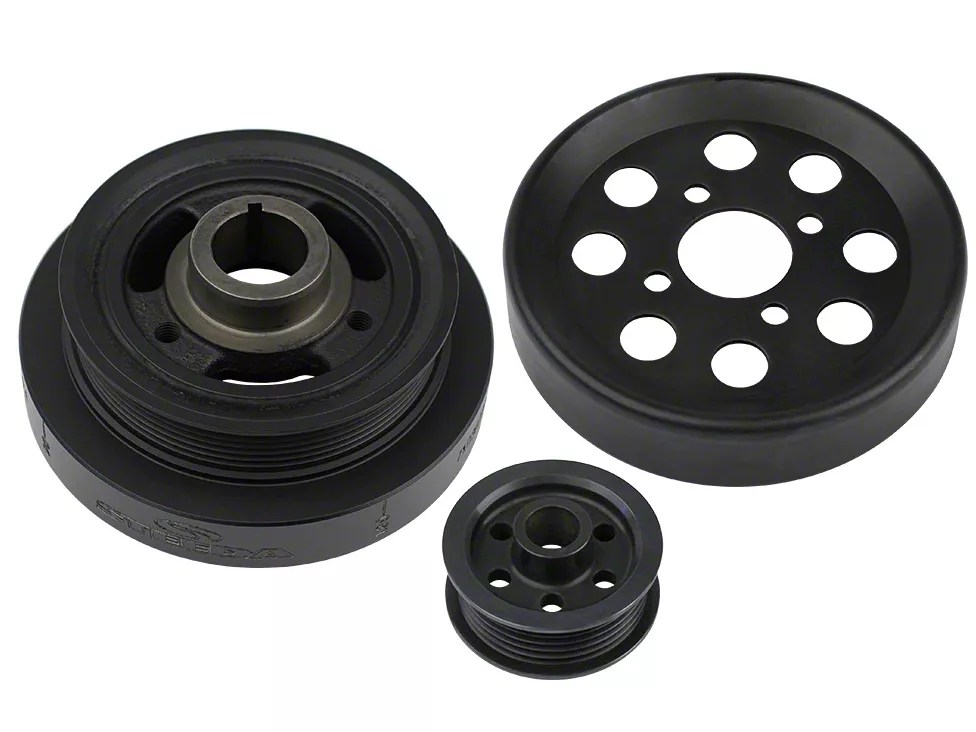Steeda Mustang Underdrive Pulleys 7010003 (Late 0104 GT) Free Shipping