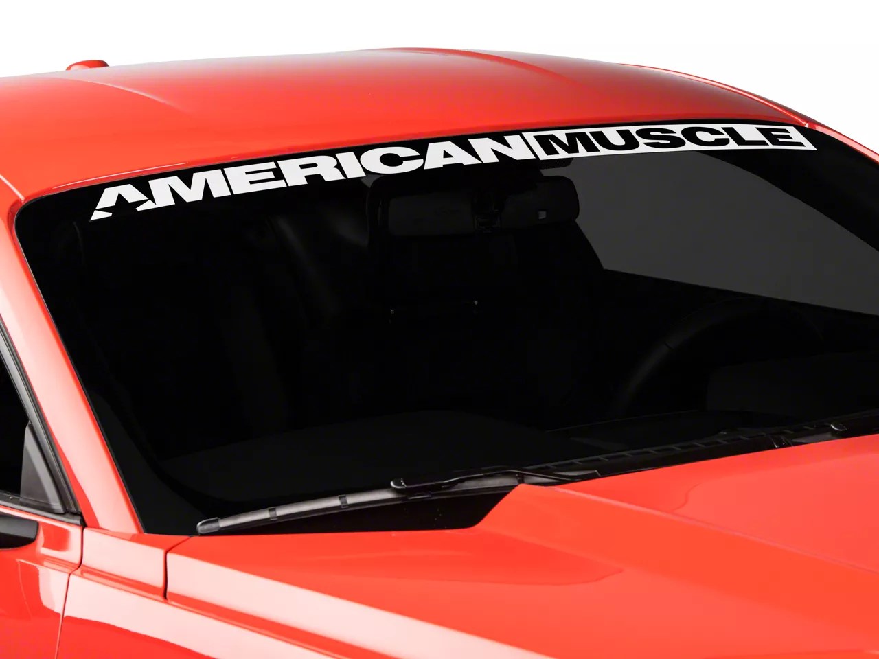 American Muscle Graphics Mustang AmericanMuscle Windshield Banner