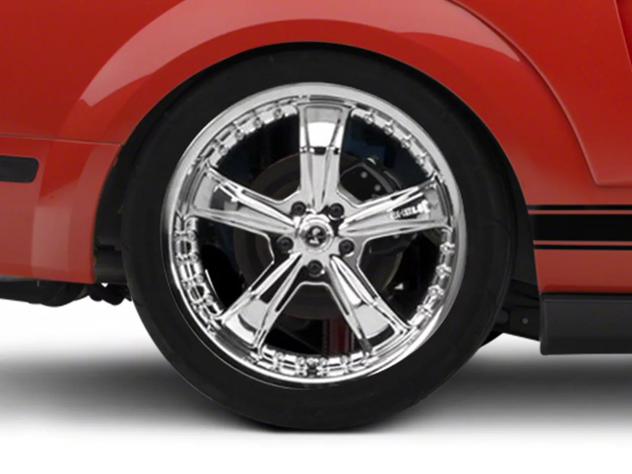 Shelby Mustang Razor Chrome Wheel 20x10 27230 (0514) Free Shipping