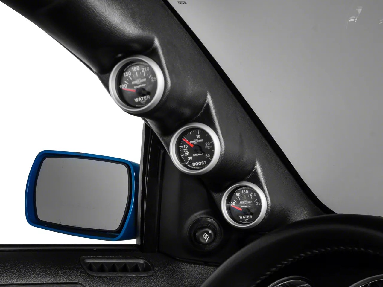 Auto Meter Mustang Replacement APillar Triple Gauge Pod 12134 (1014