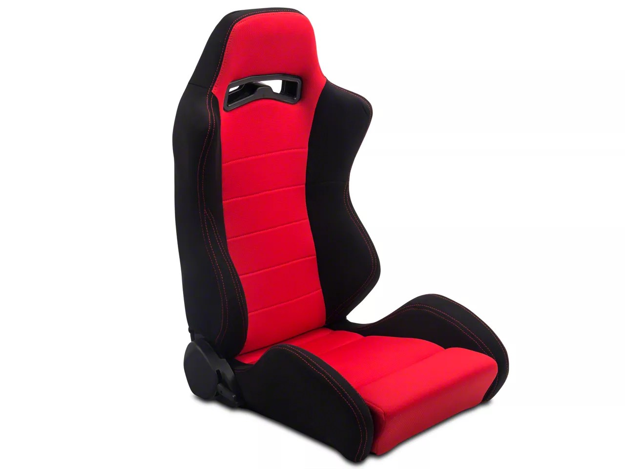 SpeedForm Mustang Black & Red Racing Seats Pair 384433 (7914 All)