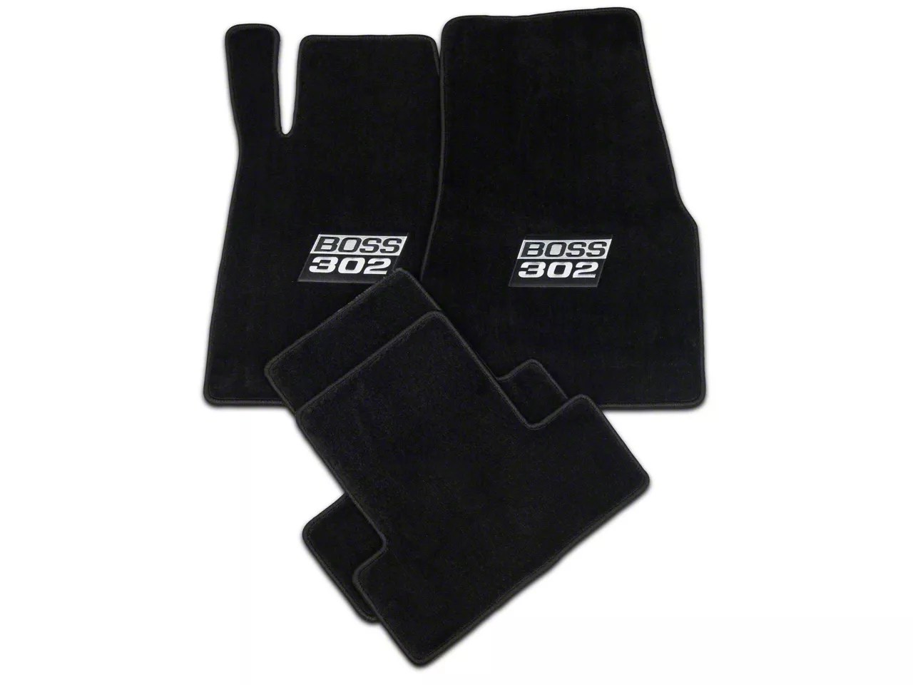 Lloyd Mustang Black Floor Mats BOSS 302 Logo 11981 (1112 All) Free