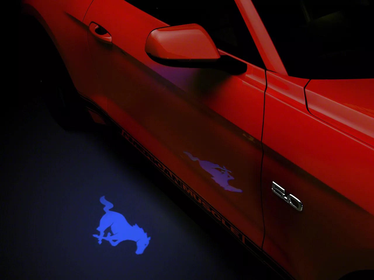 2017 Mustang Puddle Light Install Shelly Lighting