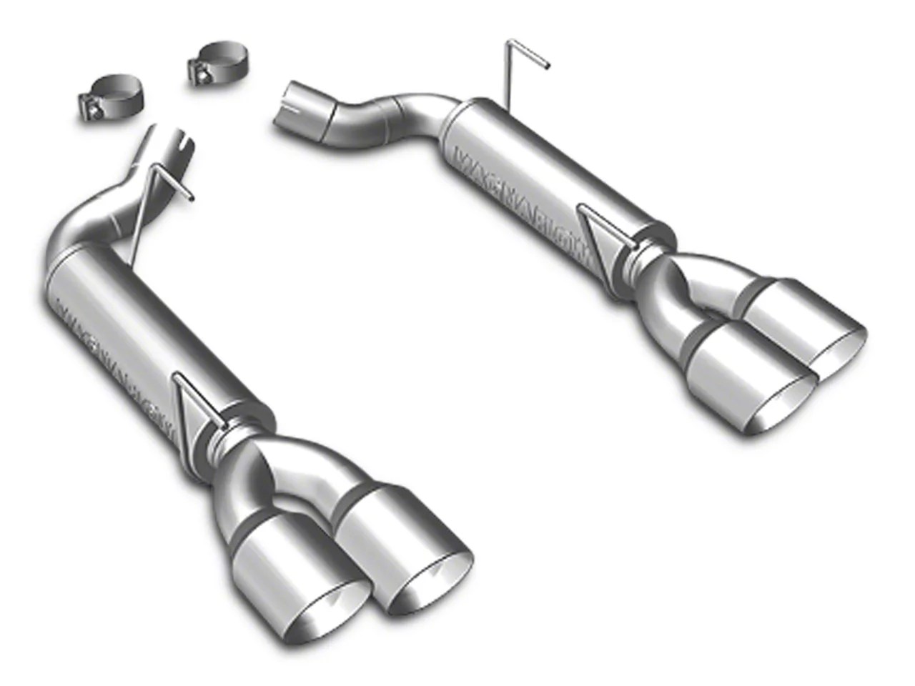 Magnaflow Mustang Quad Tip Competition Series AxleBack Exhaust System Stainless 15075 (2010 GT)