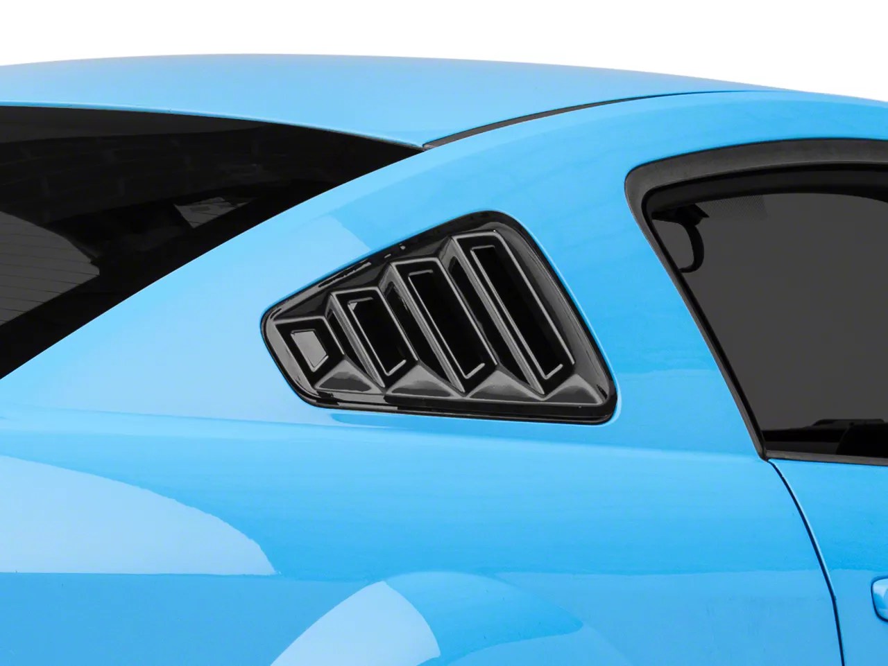 SpeedForm Mustang Quarter Window Louvers; Gloss Black 403353 (0509