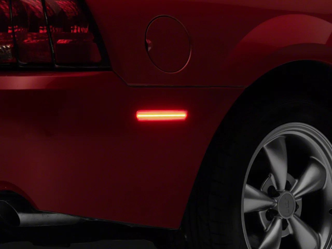 Axial Mustang LED Rear Side Marker Lights; Red 408819 (9904 Mustang