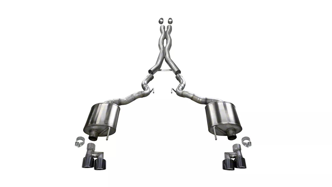 Corsa Mustang Xtreme CatBack Exhaust with Black Tips 21048BLK (1821