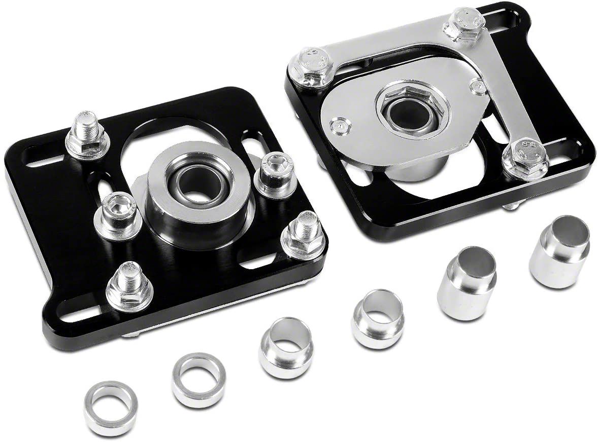 Mustang Camber Caster Plates; Black (9404 Mustang) Free Shipping