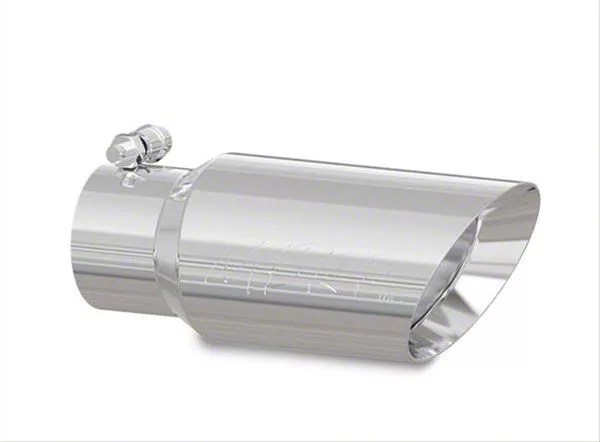 MBRP Tundra 4-Inch Dual Wall Angled Exhaust Tip; Polished T5156 (Fits 3