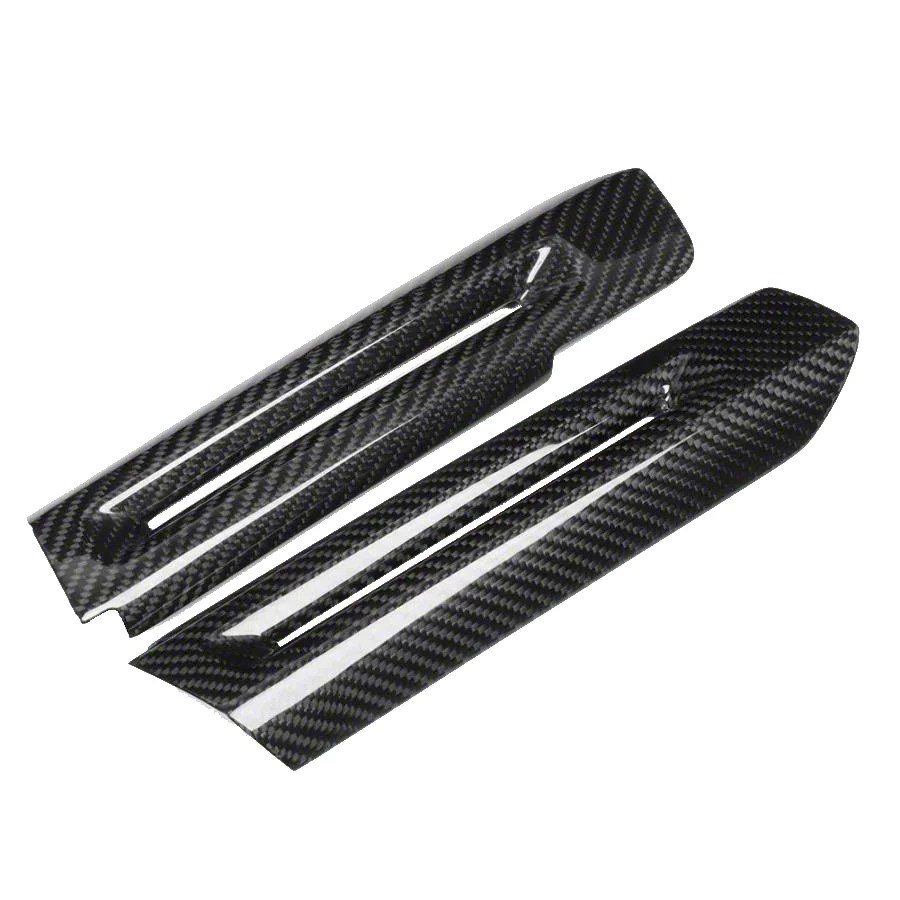Mustang Full Carbon Fiber Door Handle Covers; Gloss Carbon