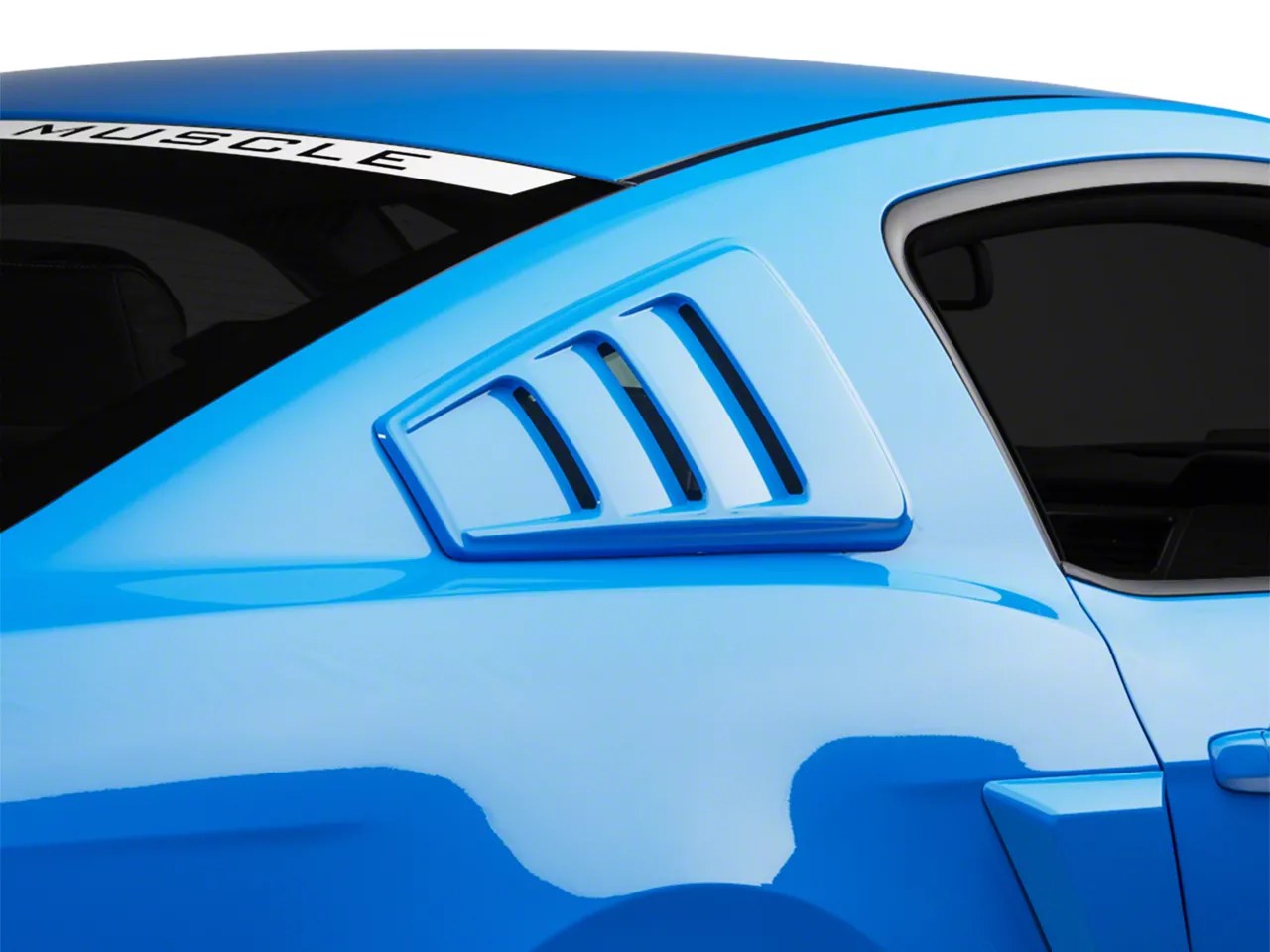 Roush Mustang Quarter Window Louvers Unpainted 420093 (0514 Coupe)