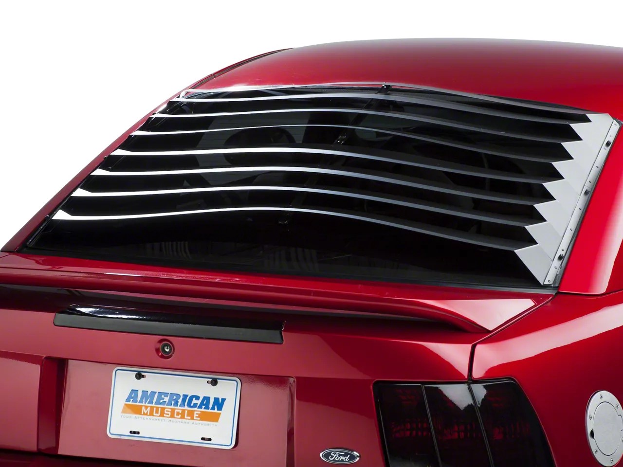SpeedForm Mustang Rear Window Louvers Smooth Aluminum 75007 (9404 Coupe)