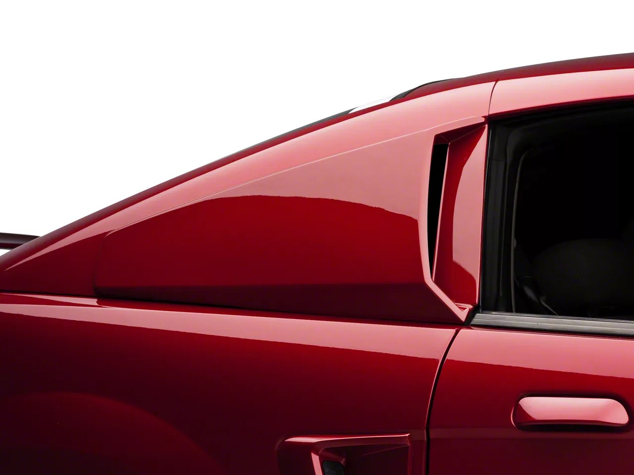 Mustang Quarter Window Scoops Unpainted (9904 Coupe)