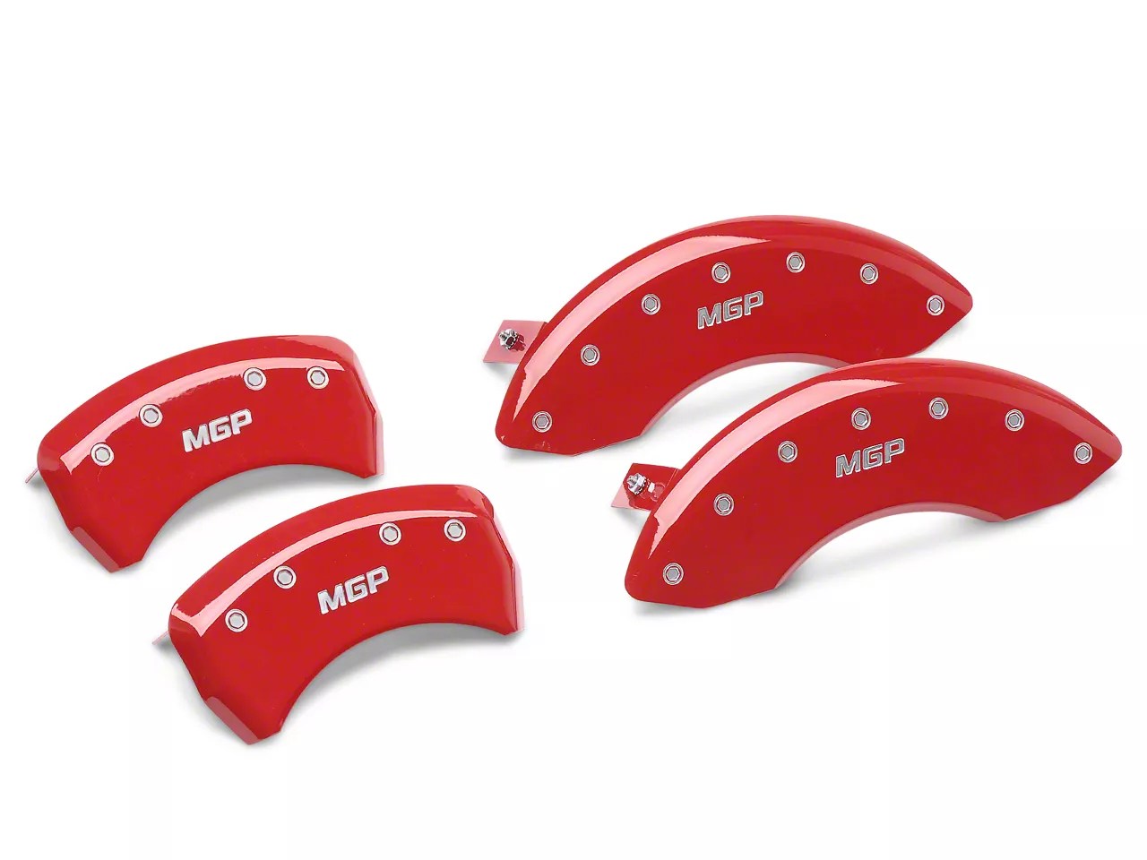 MGP Mustang Red Caliper Covers Front & Rear 10197SMGPRD (0509 GT, V6)