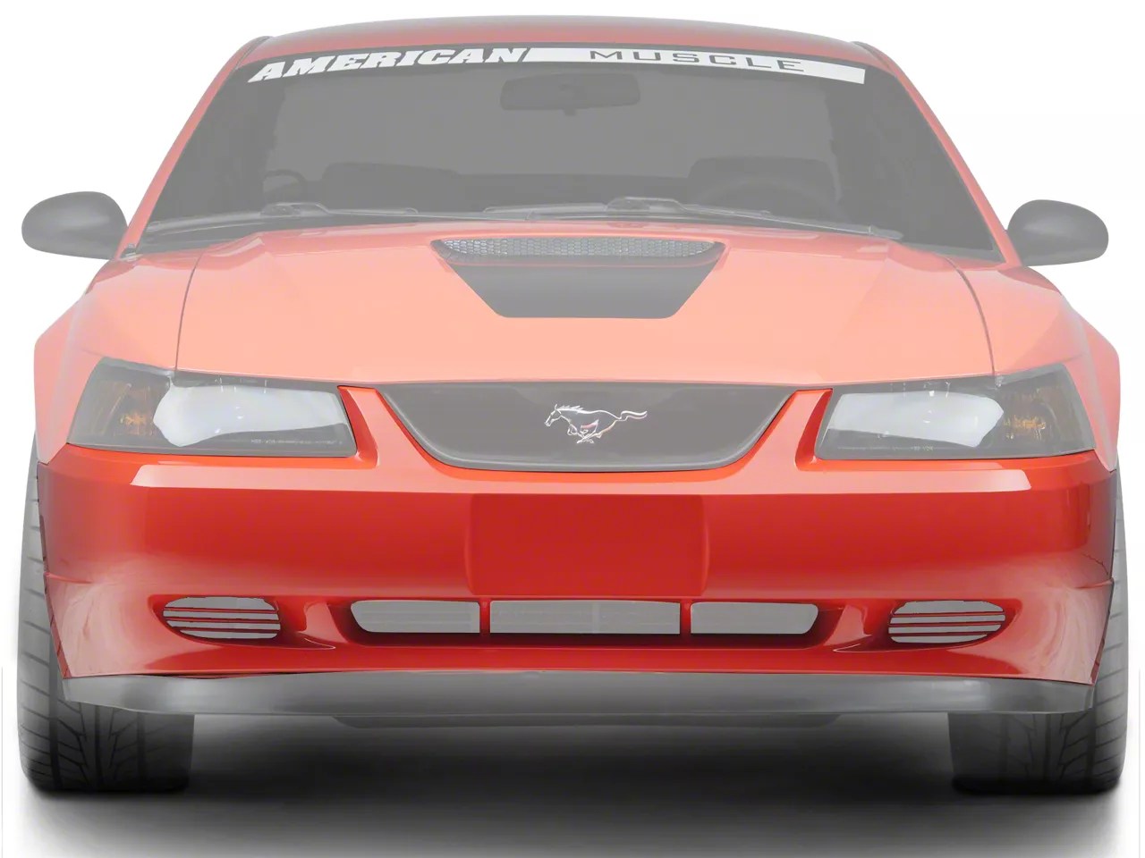 For 9904 FORD MUSTANG GT FRONT BUMPER COVER PRIMED ABSORBER FOAM W/FOG