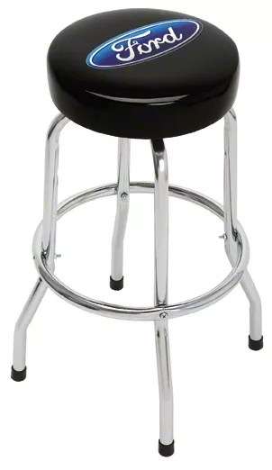 Mustang Ford Oval Standard Bar Stool Free Shipping