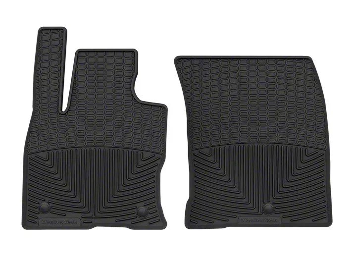 Weathertech Bronco Sport AllWeather Front Rubber Floor Mats; Black