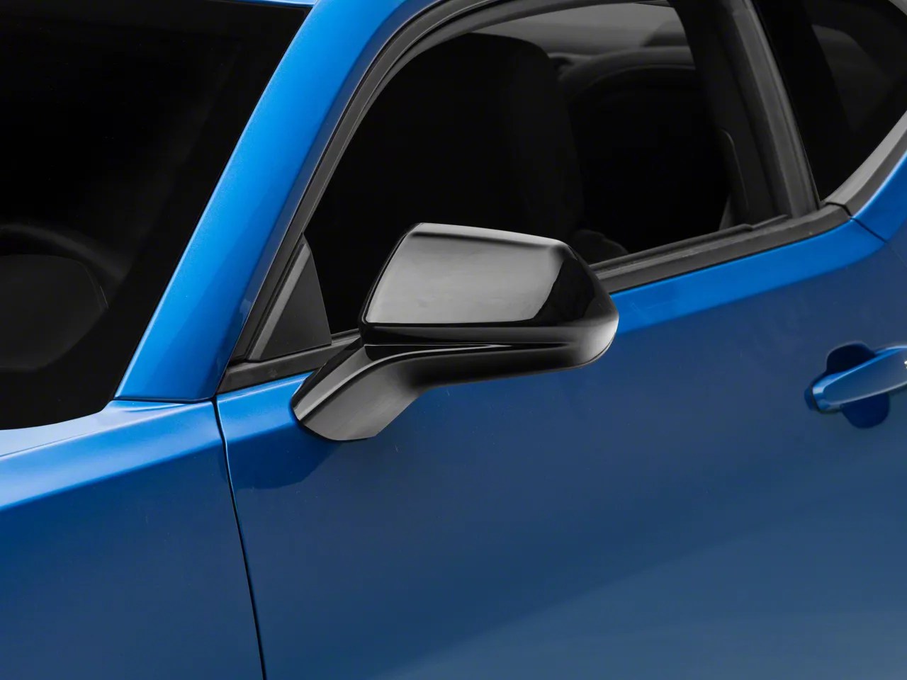 Camaro Mirror Covers; Gloss Black (16-22 Camaro) - Free Shipping