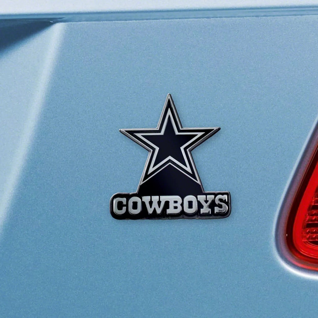 Jeep Wrangler Dallas Cowboys Emblem; Chrome (Universal; Some Adaptation