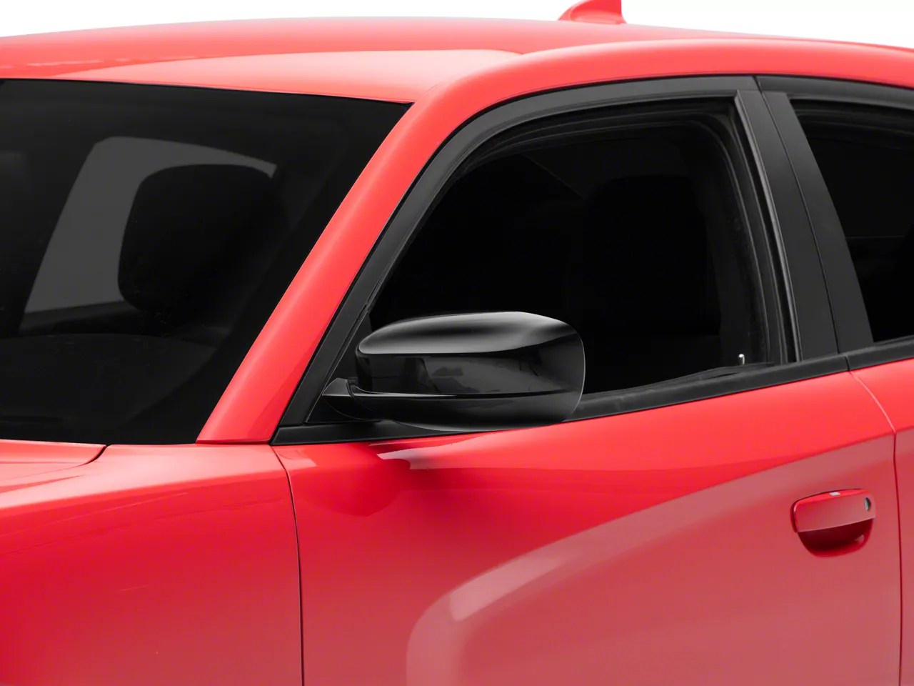 Charger Mirror Covers; Gloss Black (11-23 Charger) - Free Shipping