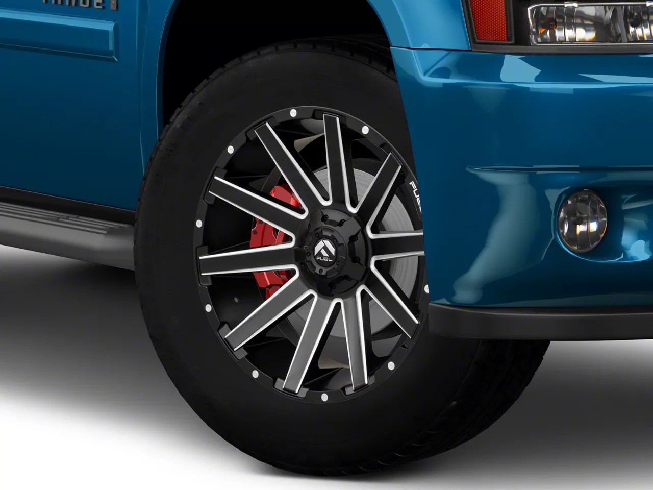 Fuel Wheels Silverado 1500 Contra Matte Black Milled 6Lug Wheel; 20x9