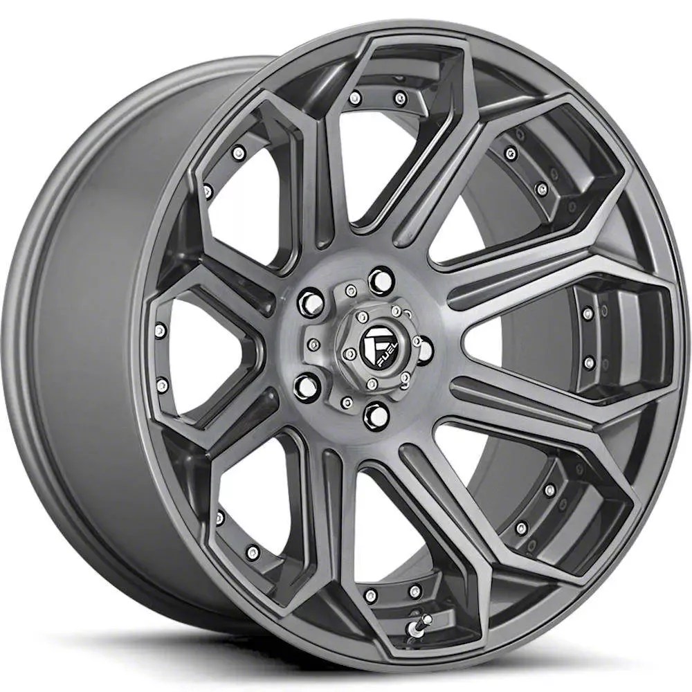 Fuel Wheels Tahoe Siege Platinum Brushed Gunmetal 6Lug Wheel; 20x9