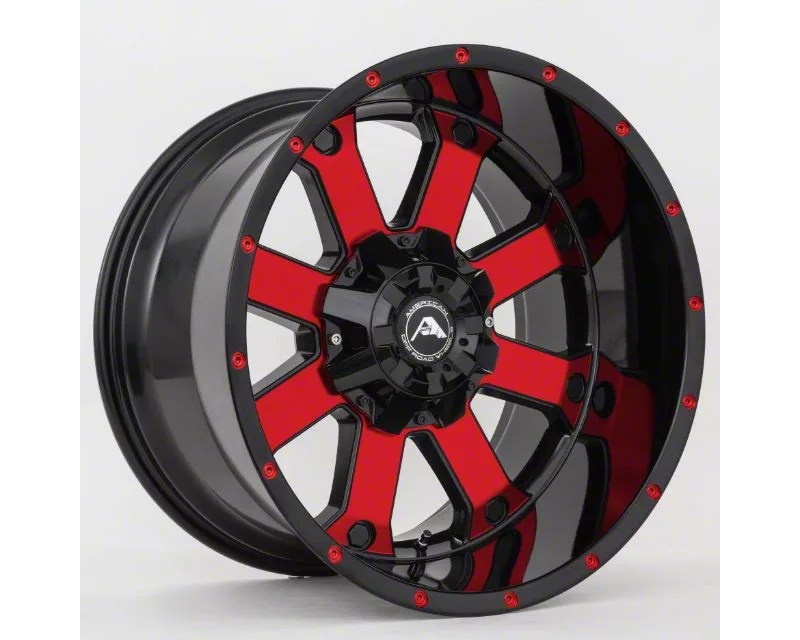 American OffRoad Wheels Toyota 4Runner A108 Gloss Black Machined with