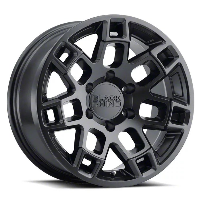 Black Rhino Ridge Matte Black 6Lug Wheel; 18x9; 18mm Offset