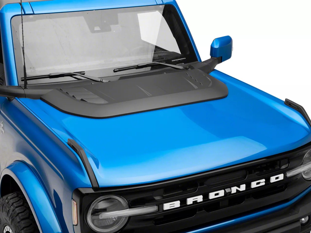 RedRock Bronco Hood Scoop; Matte Black FB20154 (2124 Bronco) Free