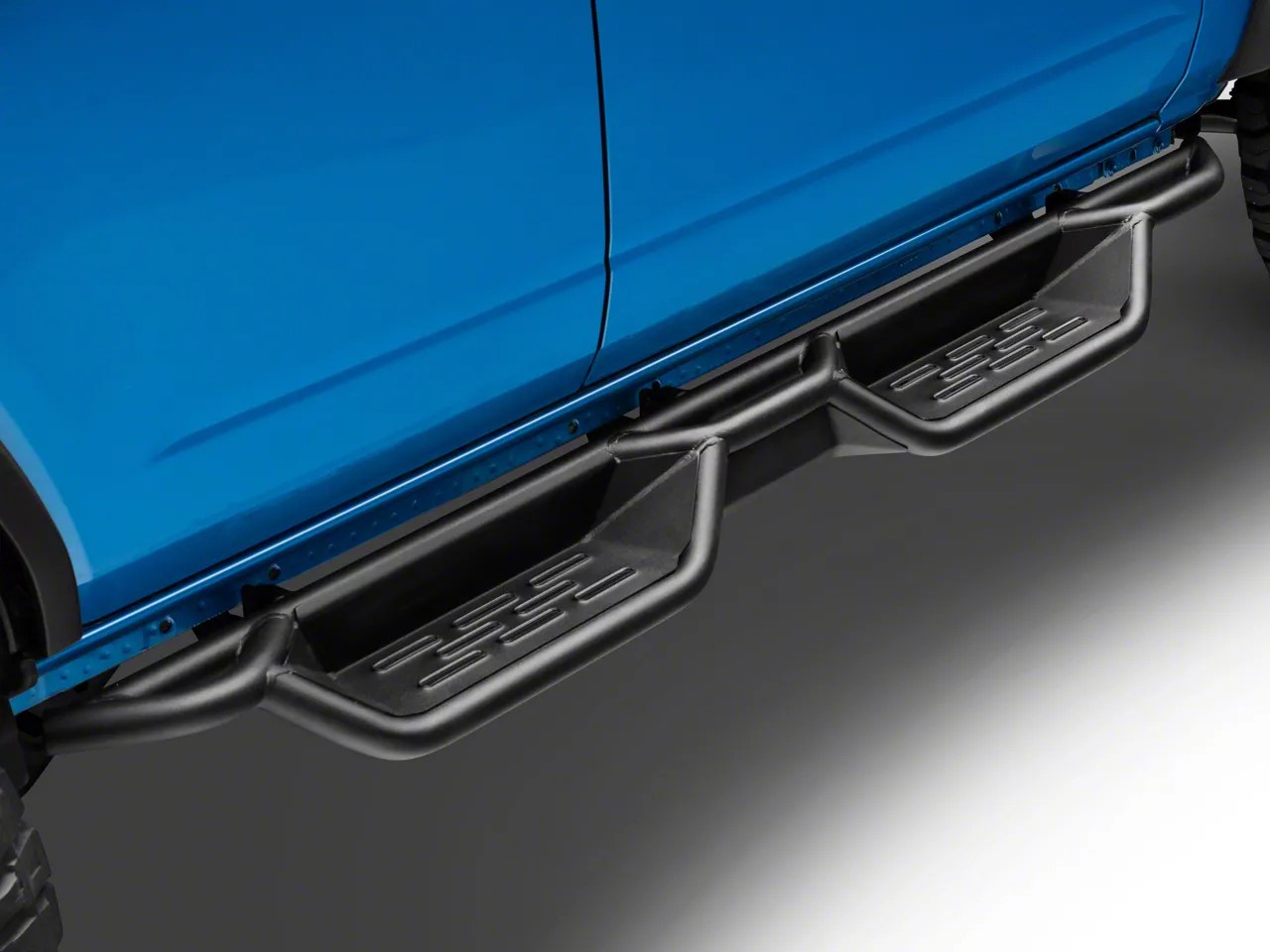 Barricade Bronco NB1 Running Boards; Textured Black FB7440 (2124