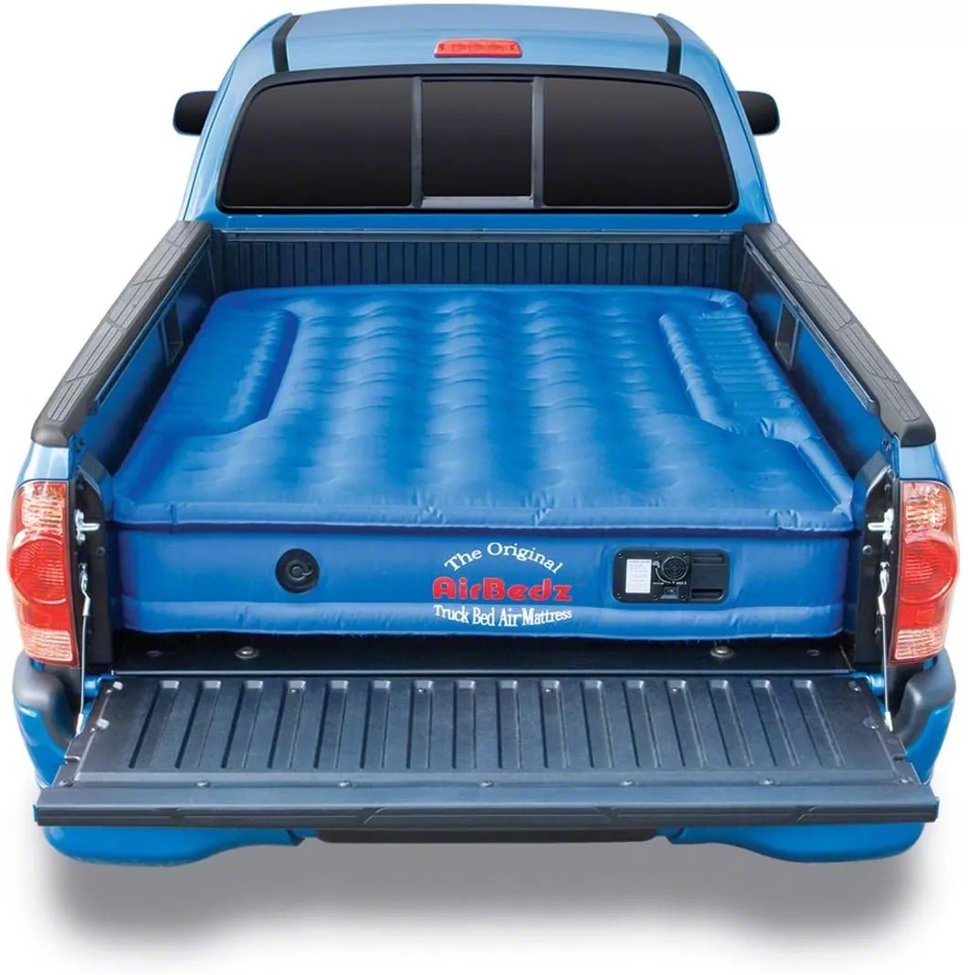 AirBedz Tundra Original Truck Bed Air Mattress with Builtin Rechargeable Battery Air Pump; Blue