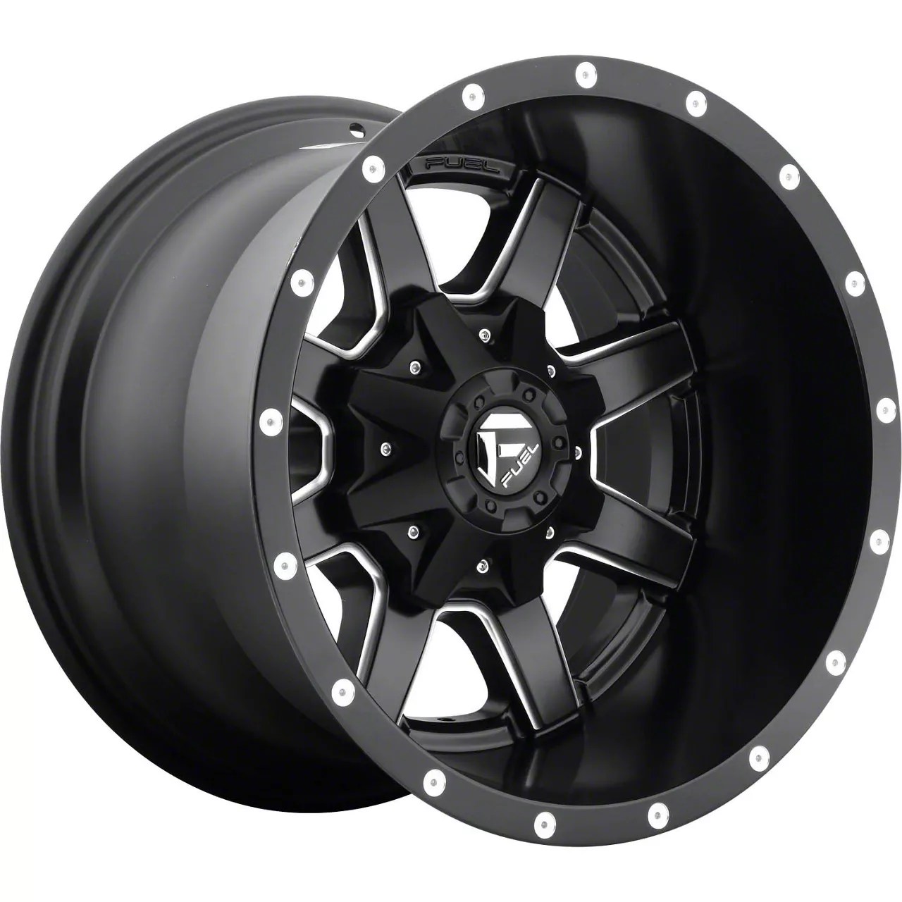 Fuel Wheels Silverado 2500 Maverick Matte Black Milled 8Lug Wheel