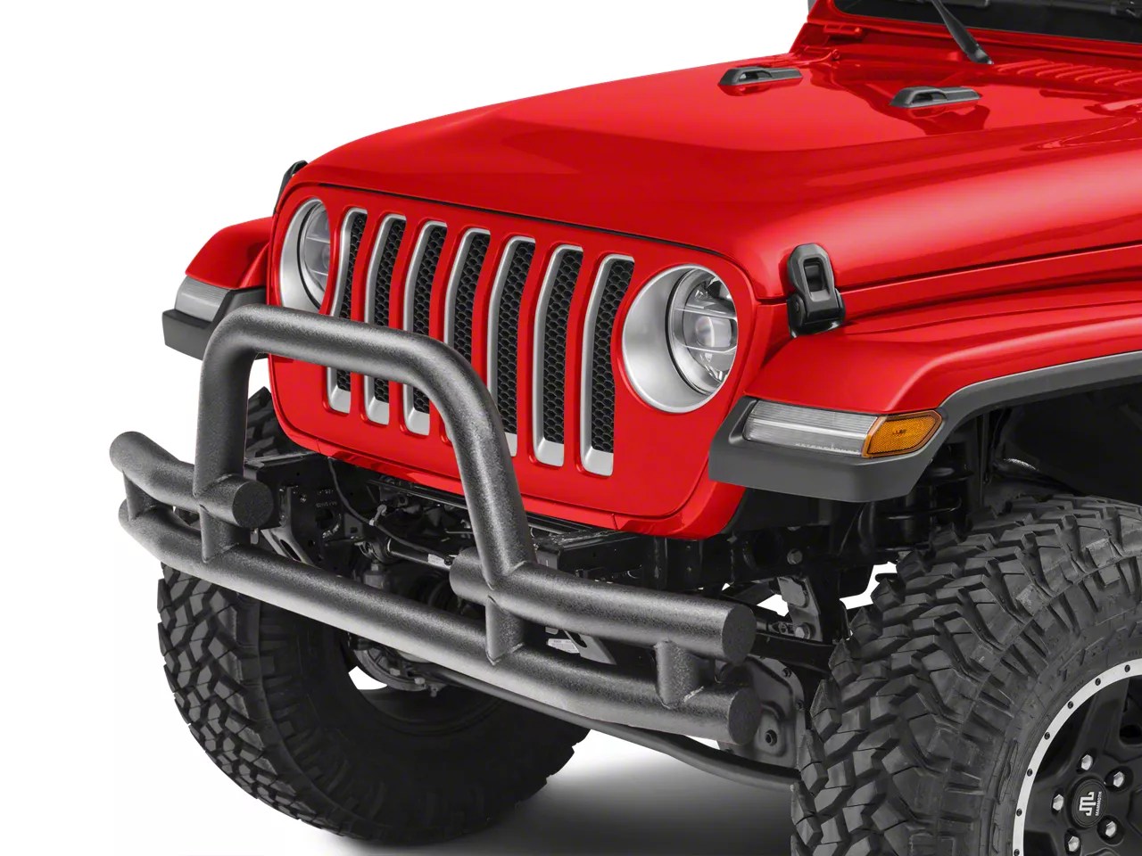 Barricade Jeep Wrangler Tubular Front Bumper with Winch Cutout