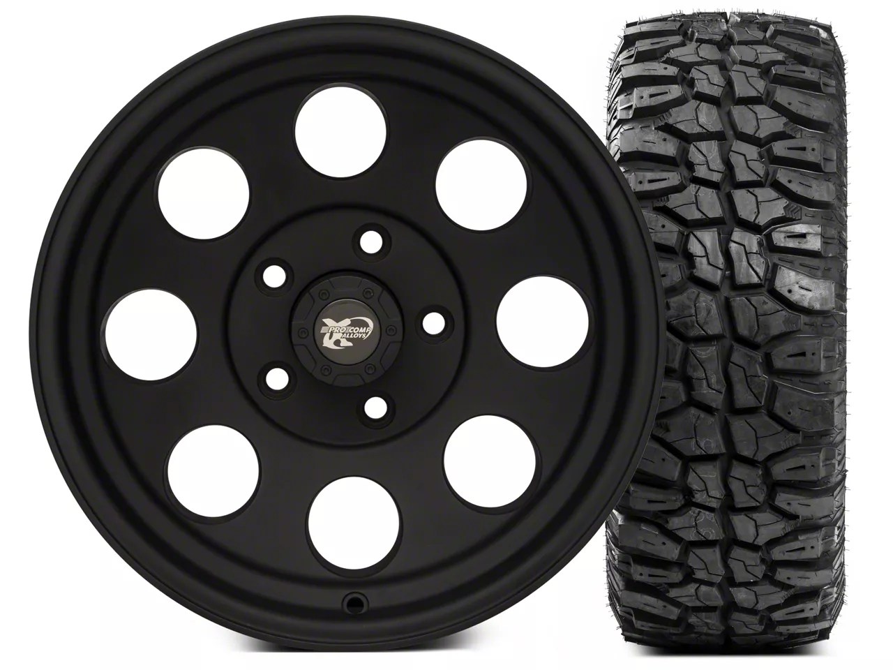 Pro Comp Wrangler Alloy Series 7069 15x8 Wheel & Extreme M/T 35x12.5x15