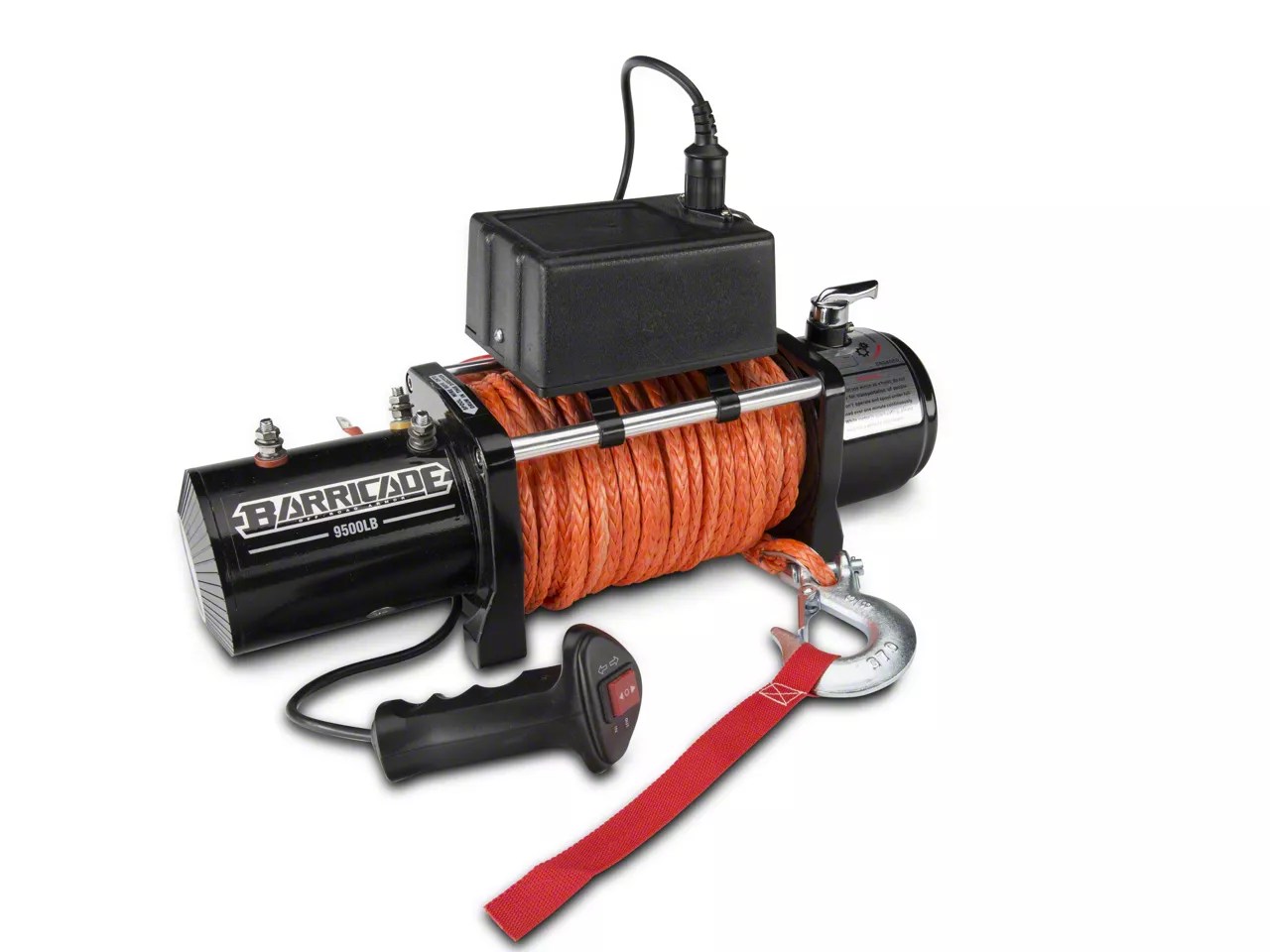 Barricade Jeep Wrangler 9,500 lb. Winch w/ Synthetic Rope J100789