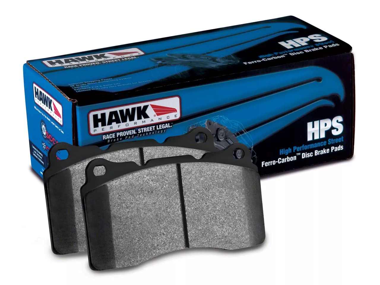 Hawk Performance Jeep Wrangler HPS Brake Pads Front Pair HB210F.677