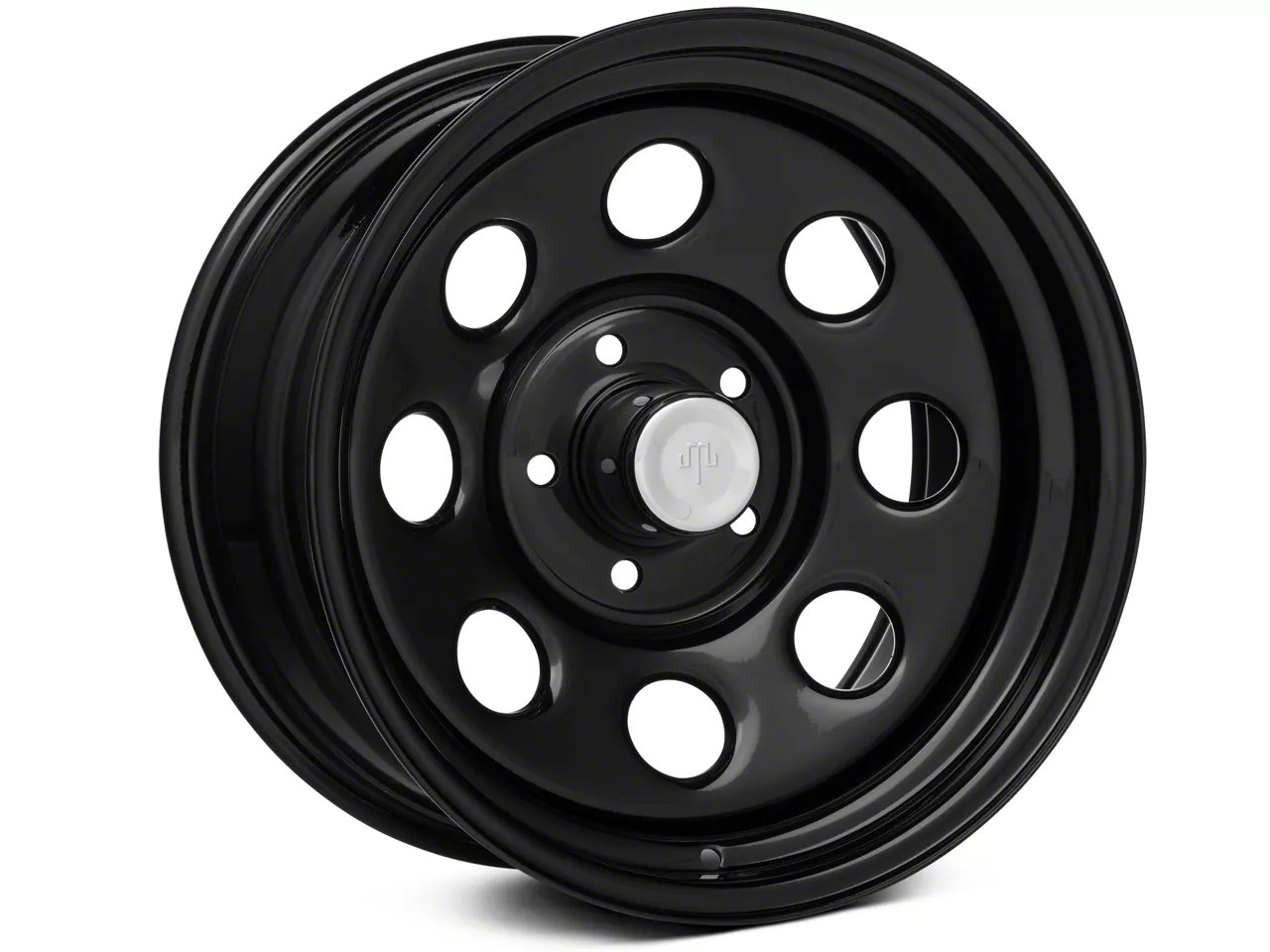 Mammoth Jeep Wrangler 8 Steel Black Wheel w/ Black Center Cap 17x9