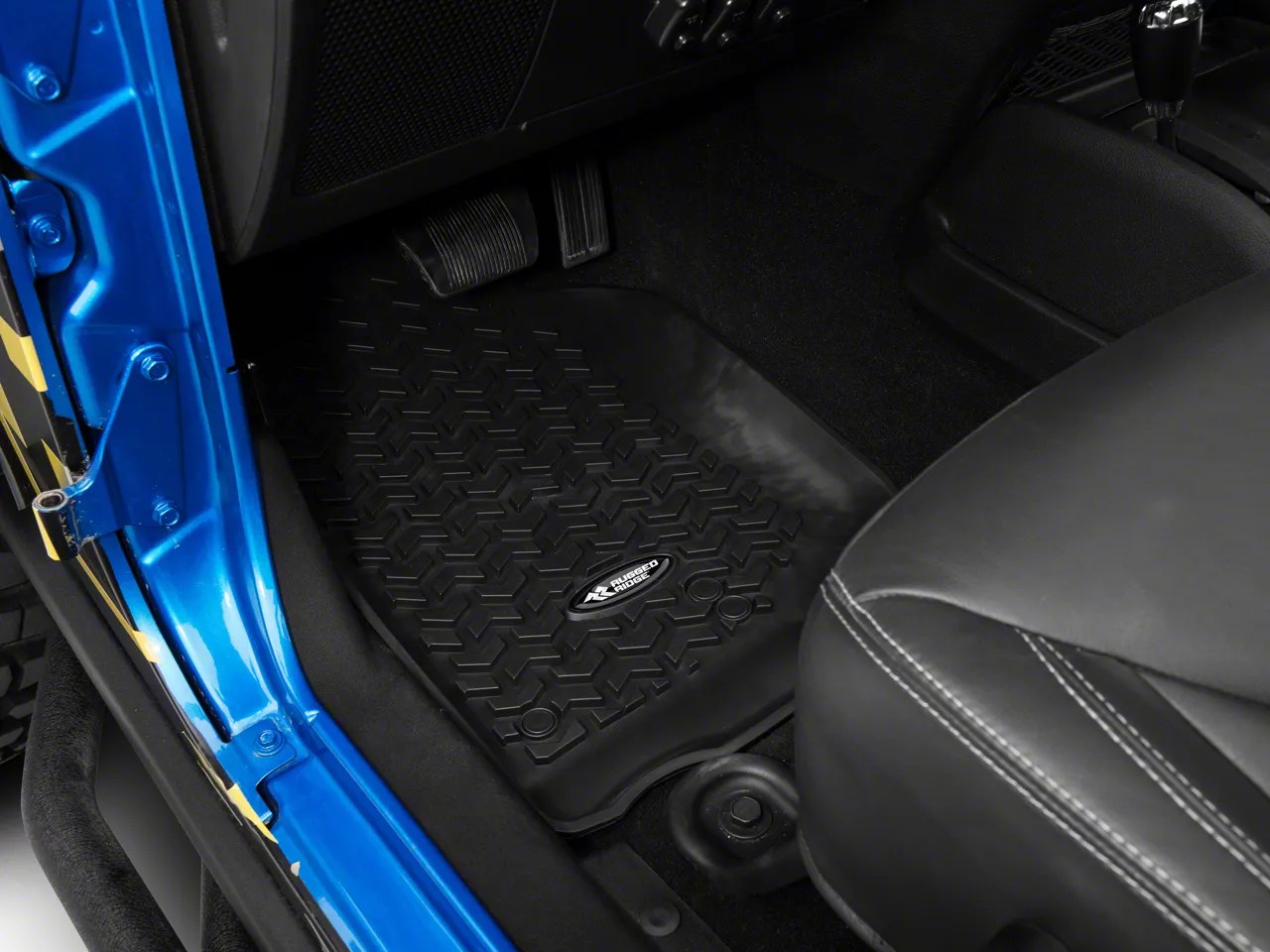 Rugged Ridge Jeep Wrangler Floor Liner Kit Black Front & 2nd Row