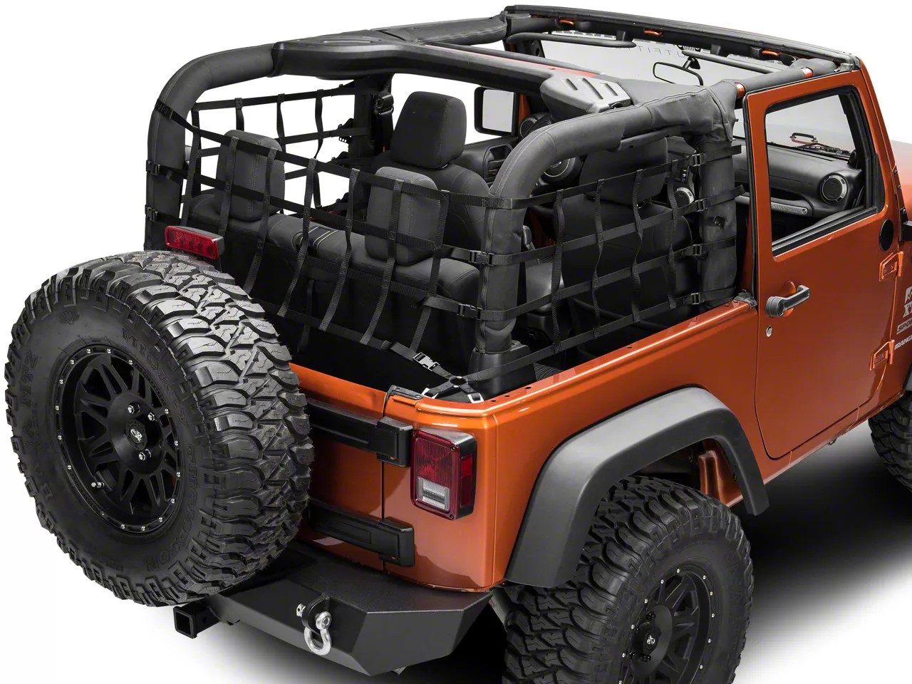 TruShield Jeep Wrangler Cargo Wrap Around Net One Piece J101192 (07