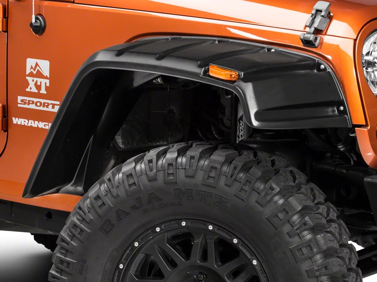 Lund Wrangler Fender Flares RX Rivet Style 4PC RX606TB (0718 Jeep Wrangler JK) Free Shipping