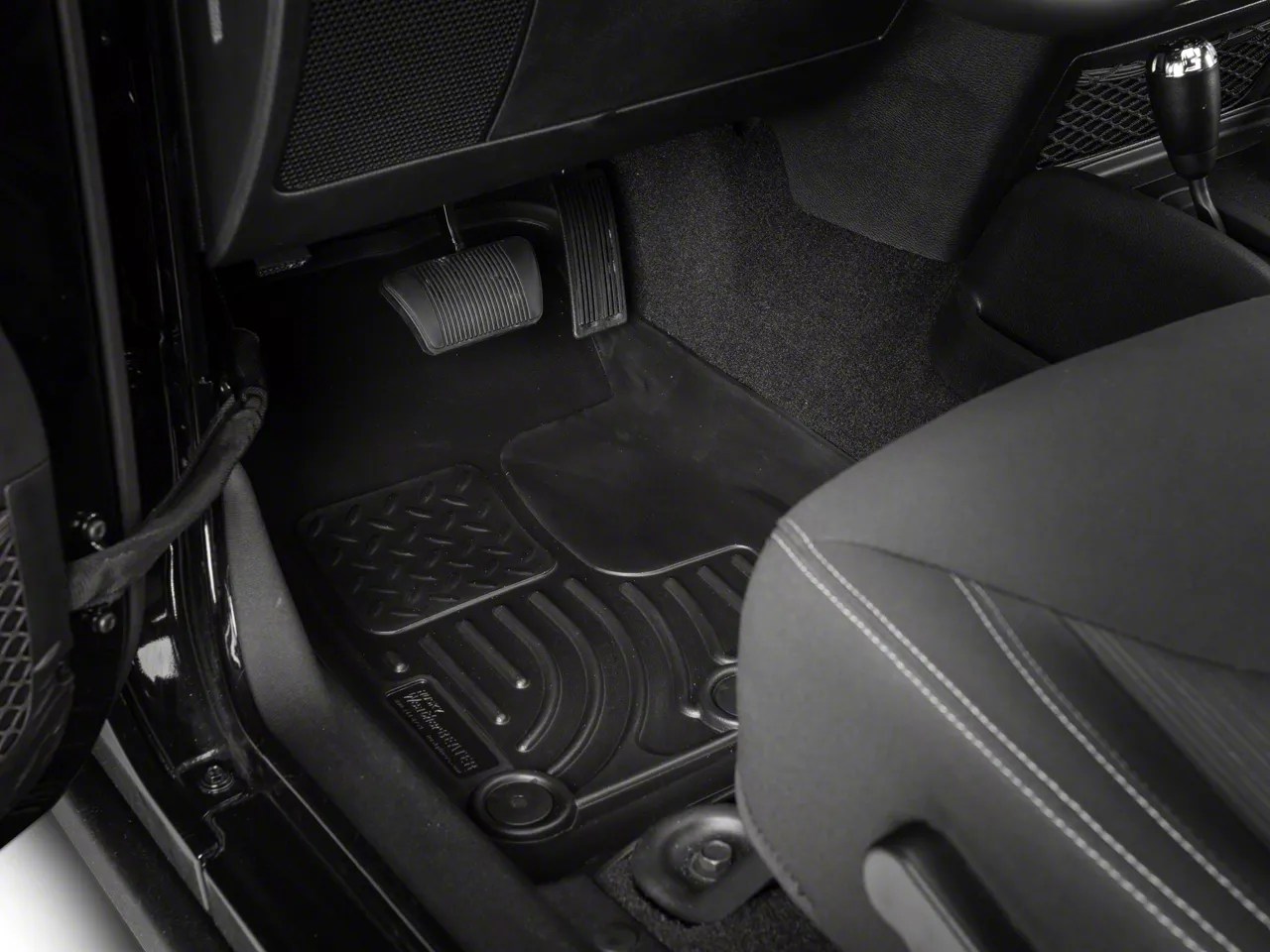 Husky Liners Jeep Wrangler WeatherBeater Front Floor Liners; Black 18041 (1418 Jeep Wrangler JK