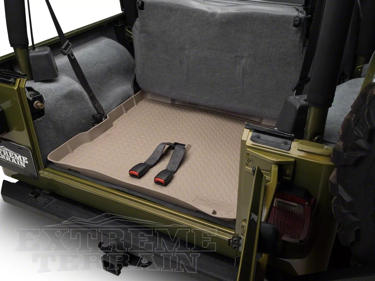 Husky Jeep Wrangler Classic Cargo Liner Tan 21753 (8702 Jeep