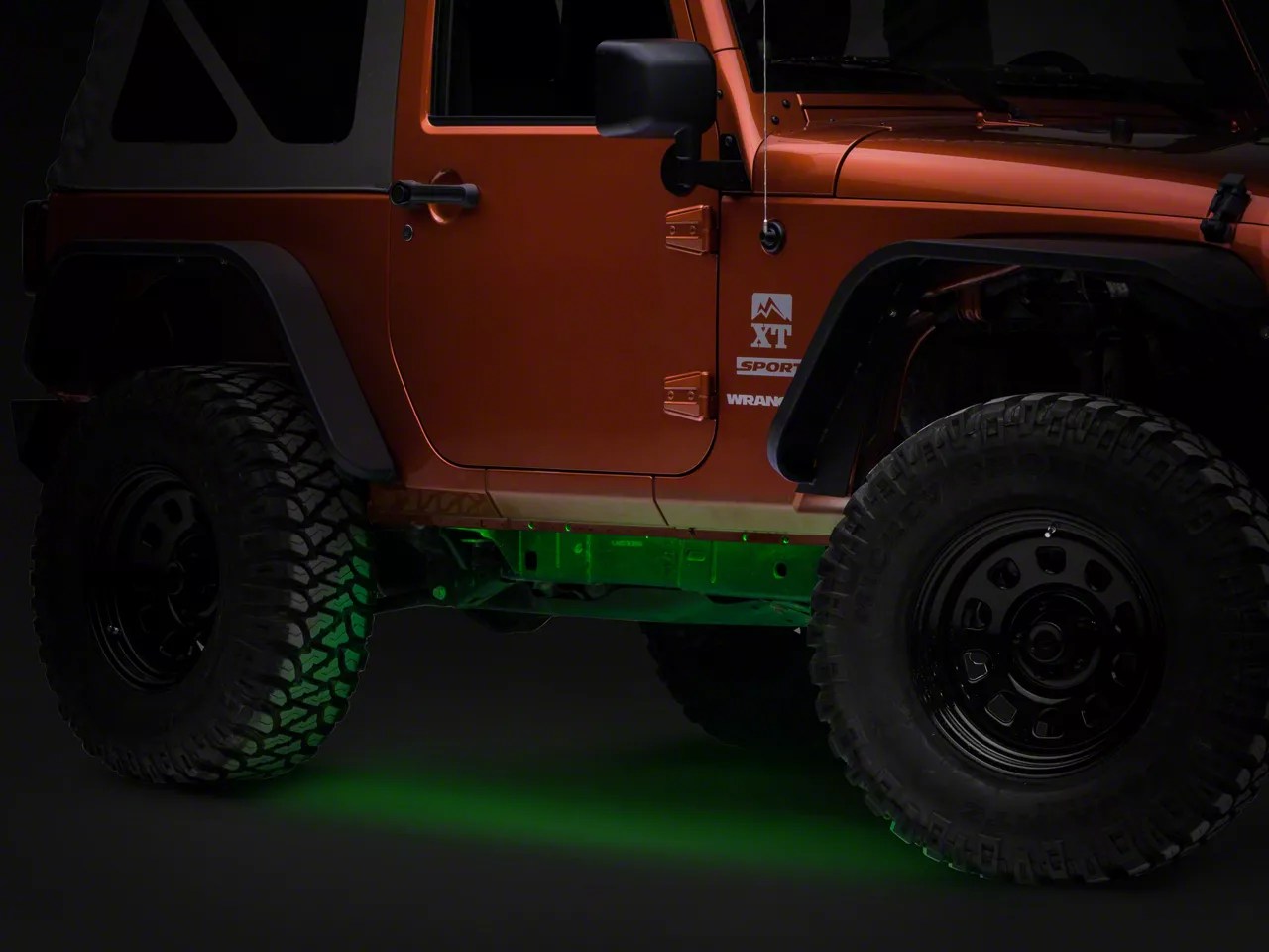 Axial Jeep Wrangler Flexible LED Strip 36 in. Green J102449 (8718 Jeep Wrangler YJ, TJ, JK