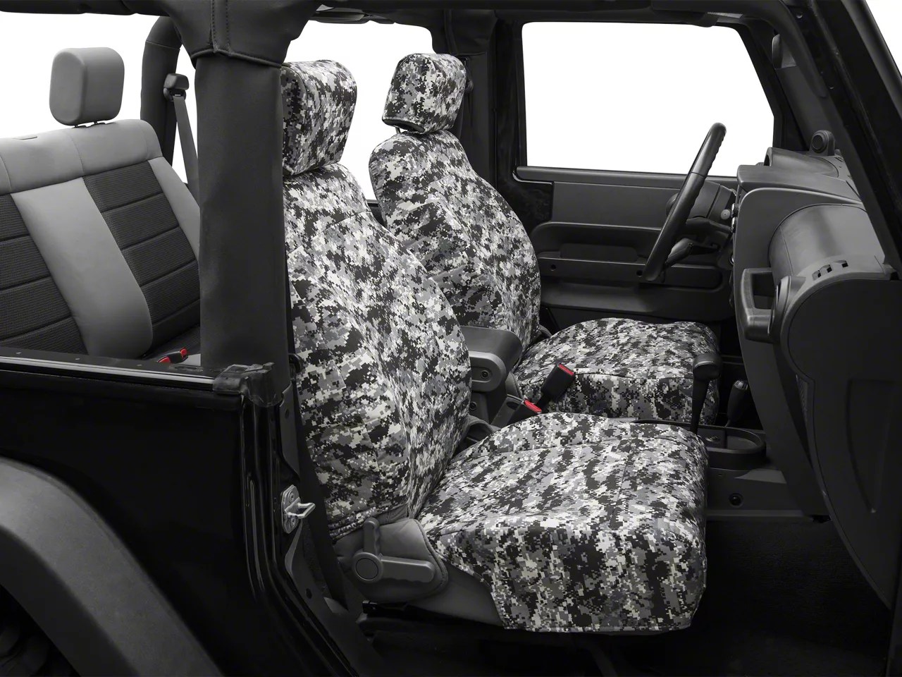 Caltrend Wrangler Urban Camouflage Front Seat Covers w/ Airbags JP152