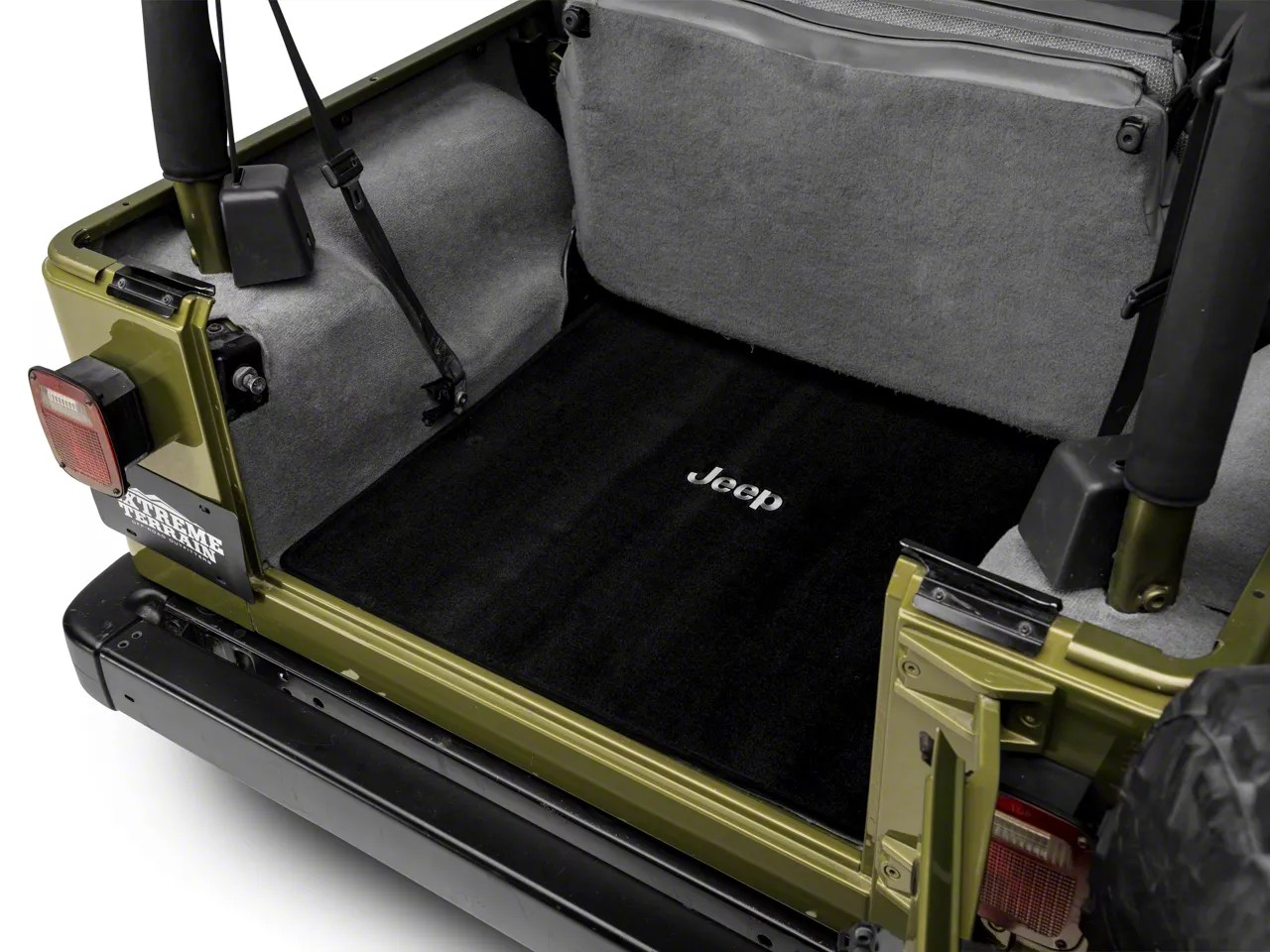 Lloyd Jeep Wrangler Ultimat Black Cargo Mat Jeep Logo J44738CAJ (97