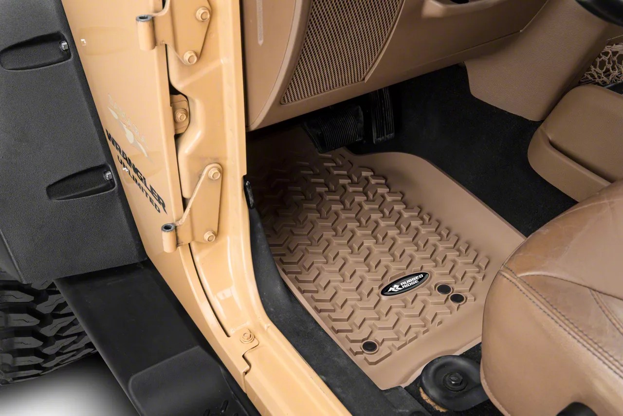 Rugged Ridge Jeep Wrangler All Terrain Front, Rear & Cargo Floor Liners