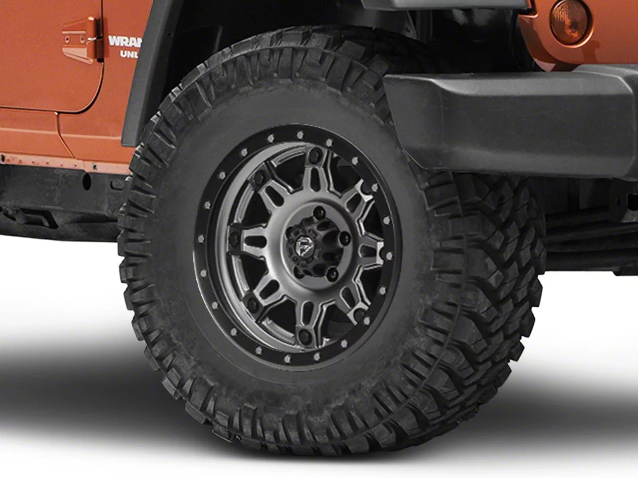 Fuel Wheels Wrangler Hostage III Gunmetal and Black Wheel 17x9